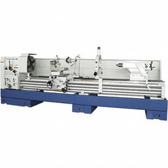 Summit - 30" Swing, 80" Between Centers, 120 Volt, Triple Phase Toolroom Lathe - 5MT Taper, 15 hp, 11 to 700 RPM, 9-1/8" Bore Diam, 58" Deep x 66" High x 164" Long - A1 Tooling