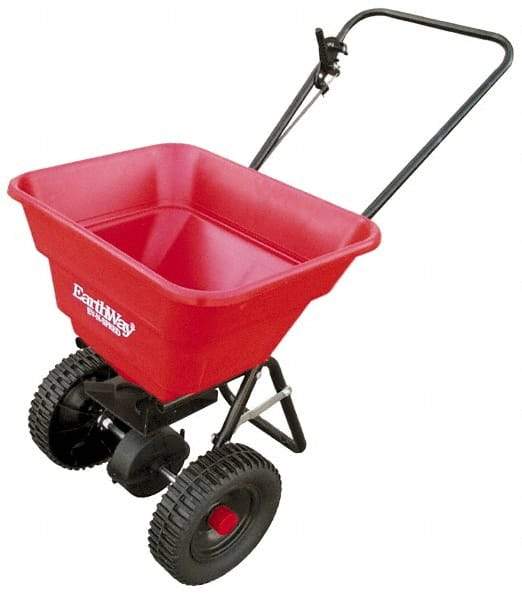 Made in USA - 80 Lb Polyethylene Walk Behind Broadcast Landscape Spreader - 10" Wheels - A1 Tooling