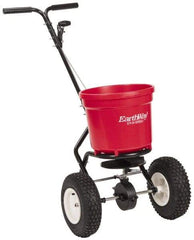 Made in USA - 50 Lb Polyethylene Walk Behind Broadcast Landscape Spreader - 13" Wheels - A1 Tooling