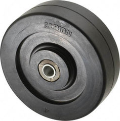 Albion - 4 Inch Diameter x 1-1/4 Inch Wide, Solid Rubber Caster Wheel - 170 Lb. Capacity, 1-15/32 Inch Hub Length, 3/8 Inch Axle Diameter, Sleeve Bearing - A1 Tooling