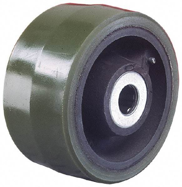 Albion - 10 Inch Diameter x 3 Inch Wide, Polyurethane Caster Wheel - 3,000 Lb. Capacity, 3-1/4 Inch Hub Length, 1 Inch Axle Diameter, Roller Bearing - A1 Tooling