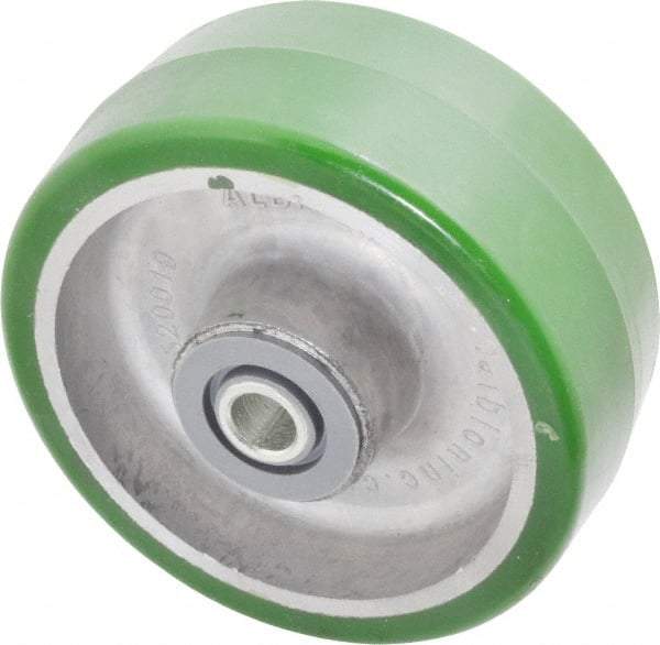 Albion - 5 Inch Diameter x 2 Inch Wide, Polyurethane Caster Wheel - 1,050 Lb. Capacity, 2-7/16 Inch Hub Length, 1/2 Inch Axle Diameter, Roller Bearing - A1 Tooling