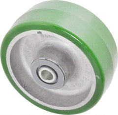 Albion - 5 Inch Diameter x 2 Inch Wide, Polyurethane Caster Wheel - 1,050 Lb. Capacity, 2-7/16 Inch Hub Length, 1/2 Inch Axle Diameter, Roller Bearing - A1 Tooling