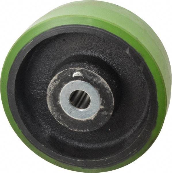 Albion - 8 Inch Diameter x 3 Inch Wide, Polyurethane Caster Wheel - 2,520 Lb. Capacity, 3-1/4 Inch Hub Length, 1 Inch Axle Diameter, Roller Bearing - A1 Tooling