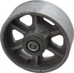 Albion - 5 Inch Diameter x 2 Inch Wide, Cast Iron Caster Wheel - 1,300 Lb. Capacity, 2-3/16 Inch Hub Length, 1/2 Inch Axle Diameter, Roller Bearing - A1 Tooling