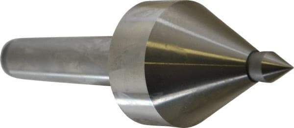 Royal Products - MT3 Taper Shank, 2-1/8" Head Diam 2,160 & 2,490 Lb Capacity Live Center - 5,000 Max RPM, 2.22" Head Length, 1/2" Point Diam, 0.74" Point Len, 330 Lb Max Workpc, 6-3/8" OAL, 1/2" Tip Diam, Long Point - A1 Tooling