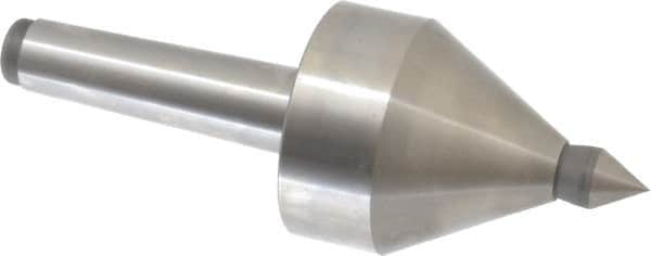 Royal Products - MT3 Taper Shank, 2-1/2" Head Diam 5,000 & 5,685 Lb Capacity Live Center - 4,000 Max RPM, 2.6" Head Length, 5/8" Point Diam, 15/16" Point Len, 685 Lb Max Workpc, 6-15/16" OAL, 5/8" Tip Diam, Long Point - A1 Tooling