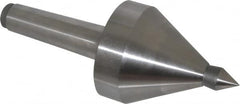 Royal Products - MT4 Taper Shank, 3-3/8" Head Diam 5,700 & 6,865 Lb Capacity Live Center - 3,500 Max RPM, 3.15" Head Length, 3/4" Point Diam, 1-1/8" Point Len, 1,165 Lb Max Workpc, 8-11/16" OAL, 3/4" Tip Diam, Long Point - A1 Tooling