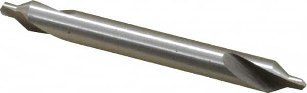 Interstate - #2 Plain Cut 60° Incl Angle High Speed Steel Combo Drill & Countersink - A1 Tooling