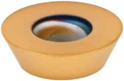 Kennametal - RFCW53 GN Grade KC725M Carbide Milling Insert - TiN/TiCN/TiN Finish, 3/16" Thick, 5/8" Inscribed Circle - A1 Tooling