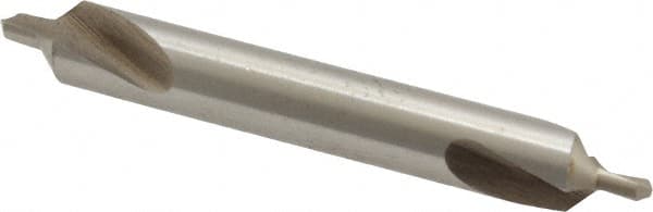 Interstate - #3 Plain Cut 90° Incl Angle High Speed Steel Combo Drill & Countersink - A1 Tooling