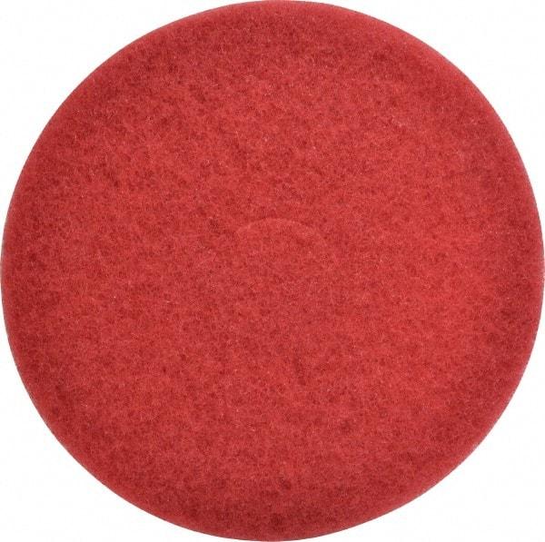 3M - Spray Buffing Pad - 14" Machine, Red Pad, Polyester - A1 Tooling