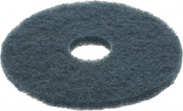 3M - Scrubbing Pad - 14" Machine, Blue Pad, Nylon & Polyester - A1 Tooling