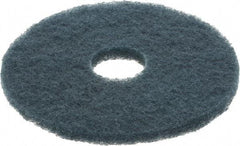 3M - Scrubbing Pad - 14" Machine, Blue Pad, Nylon & Polyester - A1 Tooling