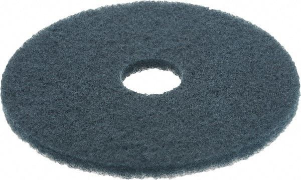 3M - Scrubbing Pad - 16" Machine, Blue Pad, Nylon & Polyester - A1 Tooling