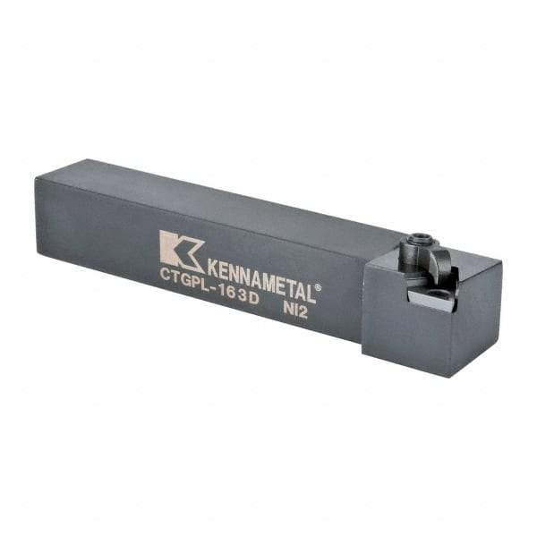 Kennametal - CTGP, Left Hand Cut, 0° Lead Angle, 1" Shank Height x 1" Shank Width, Positive Rake Indexable Turning Toolholder - 6" OAL, TN..32. Insert Compatibility, Series Kendex - A1 Tooling