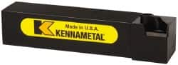 Kennametal - CTGP, Left Hand Cut, 0° Lead Angle, 1-1/4" Shank Height x 1-1/4" Shank Width, Positive Rake Indexable Turning Toolholder - 6" OAL, TP..42. Insert Compatibility, Series Kendex - A1 Tooling