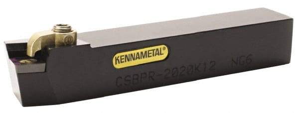 Kennametal - CSBP, Right Hand Cut, 15° Lead Angle, 20mm Shank Height x 20mm Shank Width, Positive Rake Indexable Turning Toolholder - 125mm OAL, SP..1203.. Insert Compatibility, Series Kendex - A1 Tooling