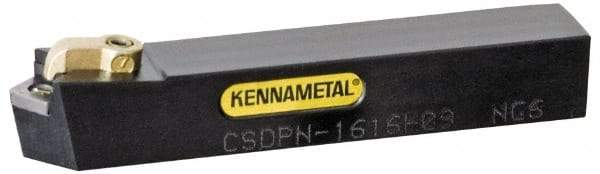 Kennametal - CSDP, Neutral Cut, 0° Lead Angle, 25mm Shank Height x 25mm Shank Width, Positive Rake Indexable Turning Toolholder - 150mm OAL, SP.. Insert Compatibility, Series Kendex - A1 Tooling