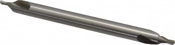 Interstate - #4 Plain Cut 60° Incl Angle High Speed Steel Combo Drill & Countersink - A1 Tooling