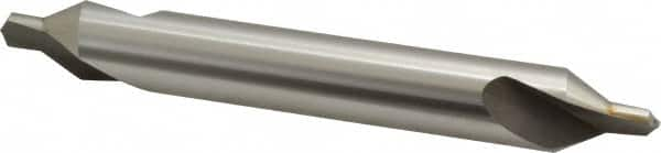 Interstate - #8 Plain Cut 60° Incl Angle High Speed Steel Combo Drill & Countersink - A1 Tooling