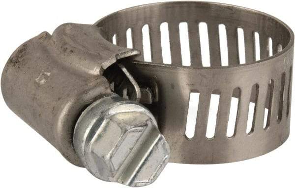 Parker - 0.38 to 0.87" Diam, Stainless Steel Worm Drive Clamp - A1 Tooling