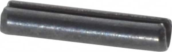 Value Collection - 2mm Diam x 10mm Long Slotted Spring Pin - Grade 1070-1080 Steel, Plain Finish - A1 Tooling