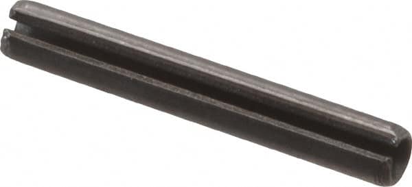 Value Collection - 2mm Diam x 14mm Long Slotted Spring Pin - Grade 1070-1080 Steel, Plain Finish - A1 Tooling