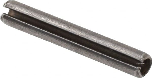 Value Collection - 2.5mm Diam x 16mm Long Slotted Spring Pin - Grade 1070-1080 Steel, Plain Finish - A1 Tooling