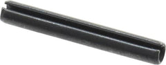 Value Collection - 3mm Diam x 22mm Long Slotted Spring Pin - Grade 1070-1080 Steel, Plain Finish - A1 Tooling