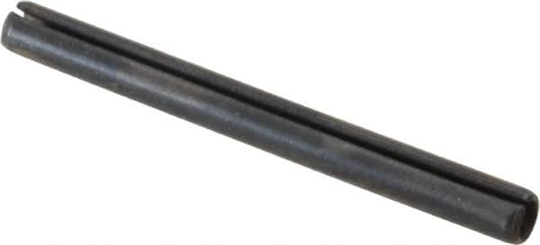 Value Collection - 3mm Diam x 32mm Long Slotted Spring Pin - Grade 1070-1080 Steel, Plain Finish - A1 Tooling