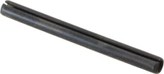 Value Collection - 3mm Diam x 32mm Long Slotted Spring Pin - Grade 1070-1080 Steel, Plain Finish - A1 Tooling