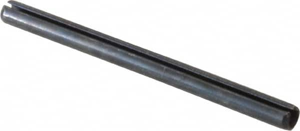 Value Collection - 3mm Diam x 40mm Long Slotted Spring Pin - Grade 1070-1080 Steel, Plain Finish - A1 Tooling