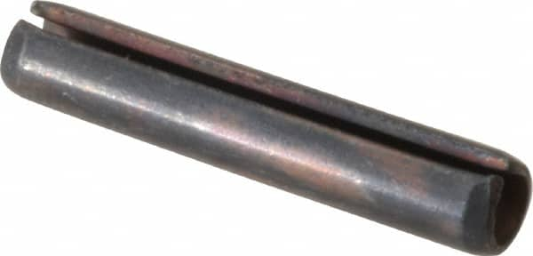 Value Collection - 4mm Diam x 22mm Long Slotted Spring Pin - Grade 1070-1080 Steel, Plain Finish - A1 Tooling