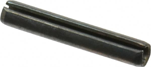 Value Collection - 5mm Diam x 30mm Long Slotted Spring Pin - Grade 1070-1080 Steel, Plain Finish - A1 Tooling