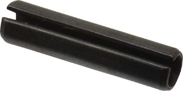 Value Collection - 6mm Diam x 26mm Long Slotted Spring Pin - Grade 1070-1080 Steel, Plain Finish - A1 Tooling