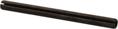 Value Collection - 6mm Diam x 75mm Long Slotted Spring Pin - Grade 1070-1080 Steel, Plain Finish - A1 Tooling