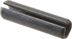 Value Collection - 8mm Diam x 30mm Long Slotted Spring Pin - Grade 1070-1080 Steel, Plain Finish - A1 Tooling