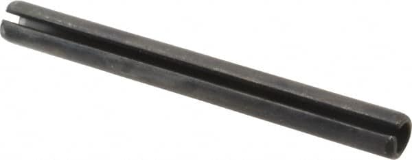 Value Collection - 8mm Diam x 80mm Long Slotted Spring Pin - Grade 1070-1080 Steel, Plain Finish - A1 Tooling