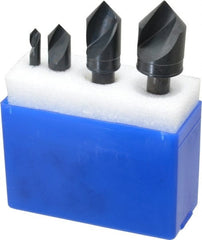 M.A. Ford - 4 Piece, 1/4 to 1" Head Diam, 82° Included Angle, Single End Countersink Set - A1 Tooling