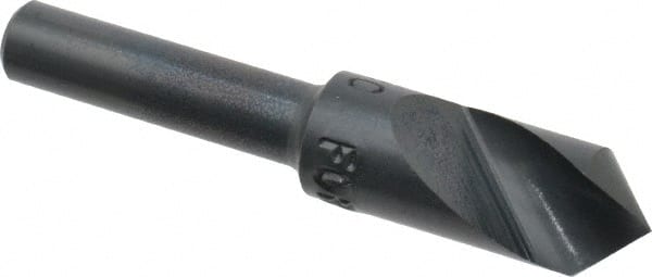 M.A. Ford - 3/8" Head Diam, 1/4" Shank Diam, 1 Flute 90° High Speed Steel Countersink - A1 Tooling