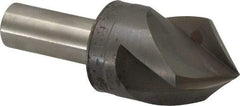 M.A. Ford - 1-1/8" Head Diam, 1/2" Shank Diam, 3 Flute 90° High Speed Steel Countersink - Bright Finish, 3-1/4" OAL, 0.34" Nose Diam, Single End, Straight Shank, Right Hand Cut - A1 Tooling