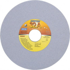 Norton - 7" Diam x 1-1/4" Hole x 1/4" Thick, K Hardness, 100 Grit Surface Grinding Wheel - Aluminum Oxide, Type 1, Fine Grade, 3,600 Max RPM, Vitrified Bond, No Recess - A1 Tooling