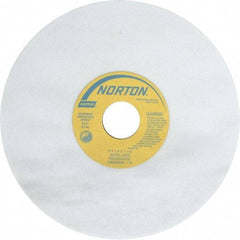 Norton - 8" Diam x 1-1/4" Hole x 1/4" Thick, J Hardness, 60 Grit Surface Grinding Wheel - Aluminum Oxide, Type 1, Medium Grade, 3,600 Max RPM, Vitrified Bond, No Recess - A1 Tooling