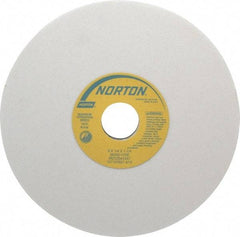 Norton - 8" Diam x 1-1/4" Hole x 1/4" Thick, I Hardness, 80 Grit Surface Grinding Wheel - Aluminum Oxide, Type 1, Medium Grade, 3,600 Max RPM, Vitrified Bond, No Recess - A1 Tooling