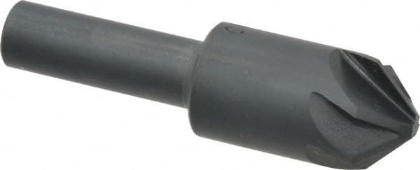 M.A. Ford - 5/8" Head Diam, 3/8" Shank Diam, 6 Flute 90° High Speed Steel Countersink - A1 Tooling