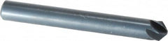 M.A. Ford - 1/4" Head Diam, 1/4" Shank Diam, 6 Flute 100° High Speed Steel Countersink - Bright Finish, 2" OAL, 0.06" Nose Diam, Single End, Straight Shank, Right Hand Cut - A1 Tooling