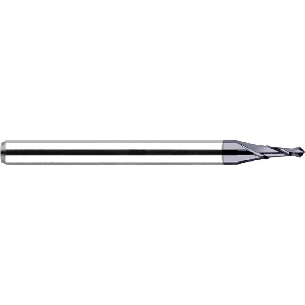 Harvey Tool - 3/8" Body Diam, 90°, 2-1/2" OAL, 2-Flute Solid Carbide Spotting Drill - Exact Industrial Supply