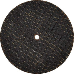 Made in USA - 1-1/2" 60 Grit Aluminum Oxide Cutoff Wheel - 1/32" Thick, 1/16" Arbor, 40,744 Max RPM, Use with Die Grinders - A1 Tooling