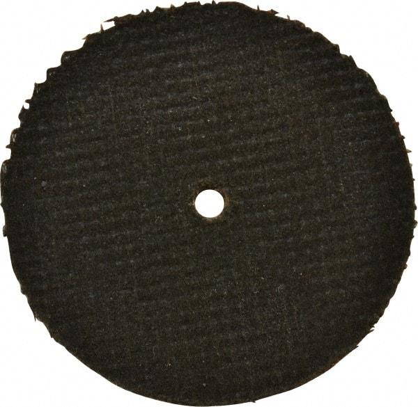 Made in USA - 2" 46 Grit Aluminum Oxide Cutoff Wheel - 1/16" Thick, 1/8" Arbor, 30,550 Max RPM, Use with Die Grinders - A1 Tooling